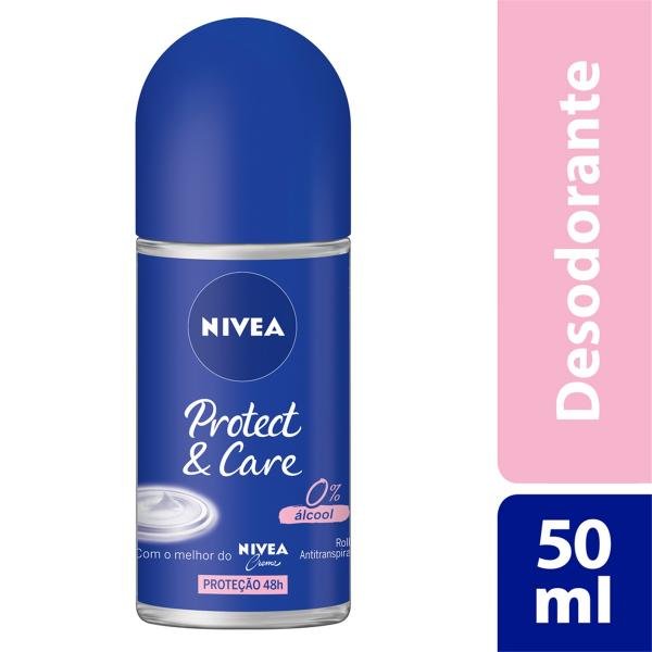 Desodorante Nivea Roll On Protect Care Feminino 50ml
