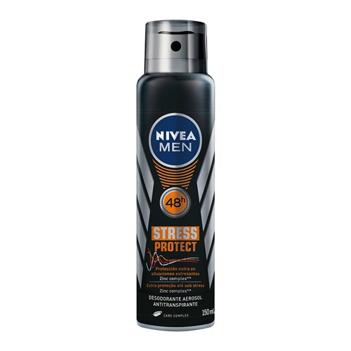 Desodorante Nivea Stress Protect Aerosol Masculino 150Ml