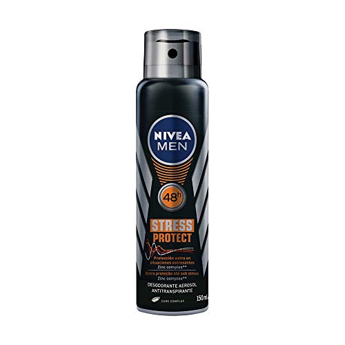Desodorante Nivea Stress Protect Aerossol Masculino 150ml, Nivea
