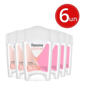 Tudo sobre 'Desodorante Rexona Clinical Creme Soft Women 45g - 6 Unidades'