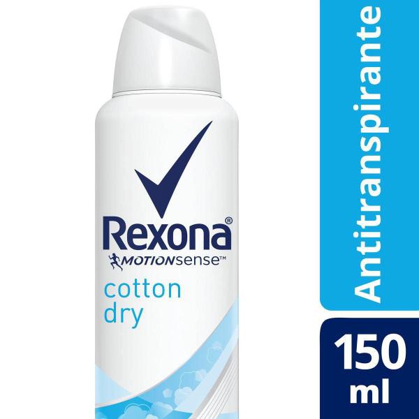 Desodorante Rexona Cotton Dry 48 Horas Aerosol Feminino 150ml