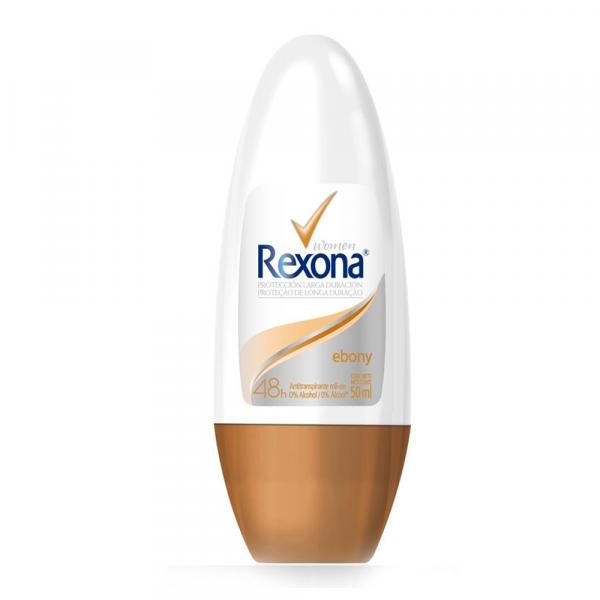 Desodorante Rexona Ebony Roll On - 50ml - Unilever