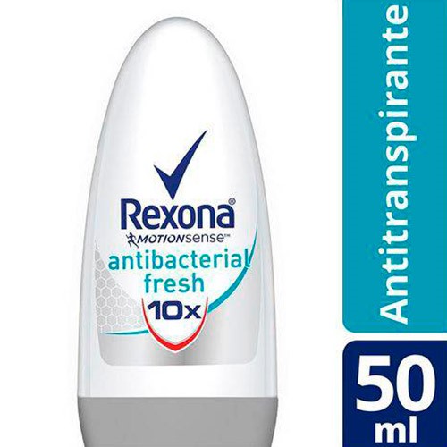 Desodorante Rexona Roll-On Feminino Antibacteriano Fresh 50ml
