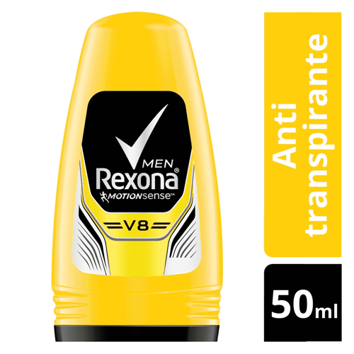 Desodorante Rexona Roll On Masculino V8 50ml