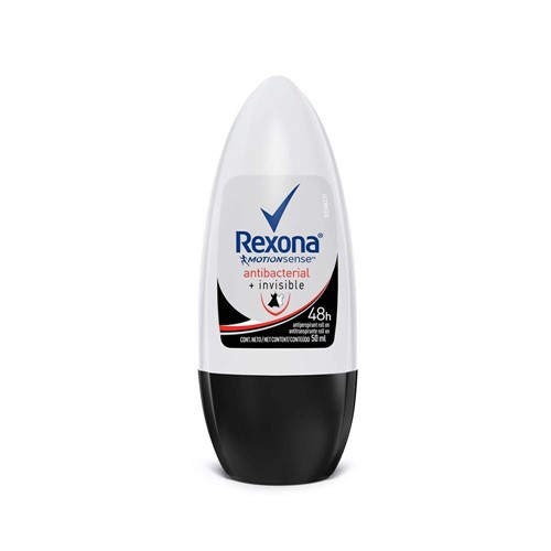 Desodorante Rexona Roll On Women Antibacterial Invisible 50ml