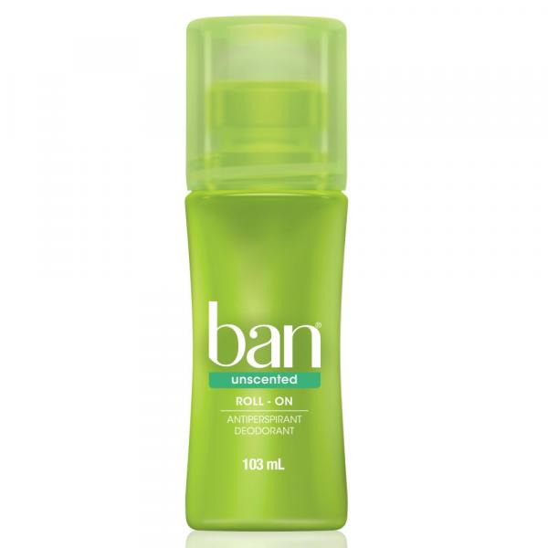 Desodorante Roll On Ban Unscented Sem Perfume 103ml