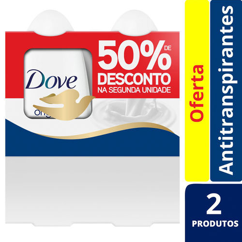Desodorante Roll On Dove Original 50ml com 2 Unidades