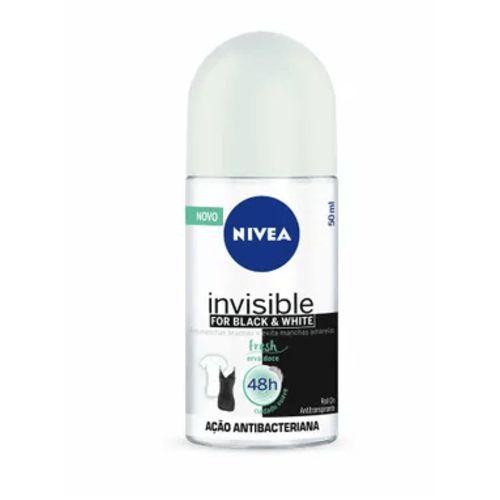 Desodorante Roll-on Feminino Nivea Invisible Black & White Fresh 50ml