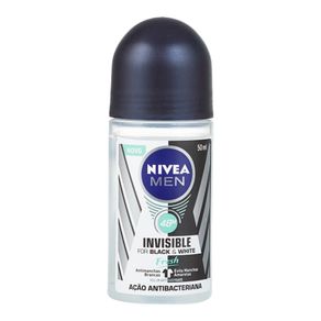 Desodorante Roll On Invisible For Black & White Nivea 50mL