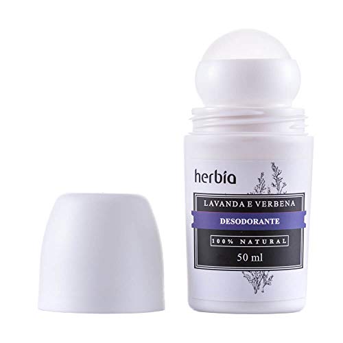 Desodorante Roll-on Natural Lavanda e Verbena Branca 50ml - Herbia