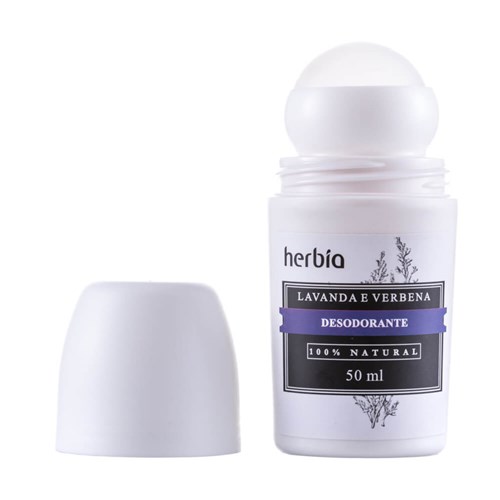 Desodorante Roll-On Natural Lavanda e Verbena Branca 50Ml - Herbia