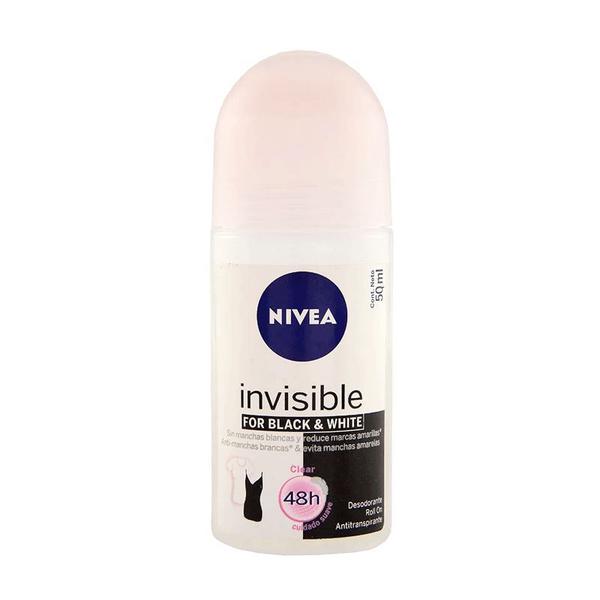Desodorante Roll On Nivea Feminino Black & White Invisible - 6704
