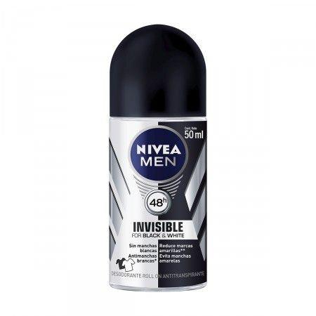 Desodorante Roll On Nivea Men For Black White 50ml