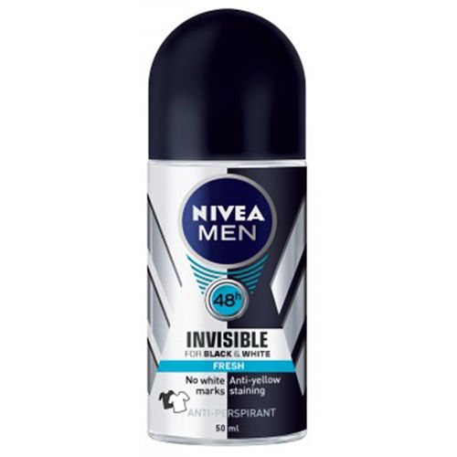 Desodorante Roll On Nivea Men Invisible For Black Fresh 50ml
