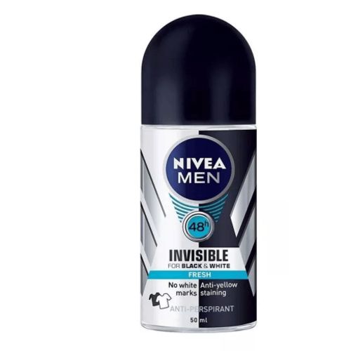 Desodorante Roll On Nivea Men Invisible For Black & White Fresh 50ml