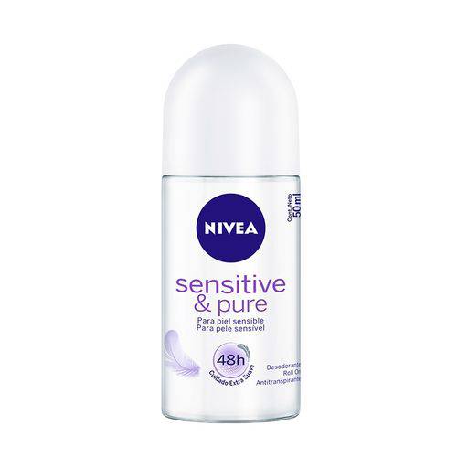 Desodorante Roll On Nivea Sensitive & Pure 50ml