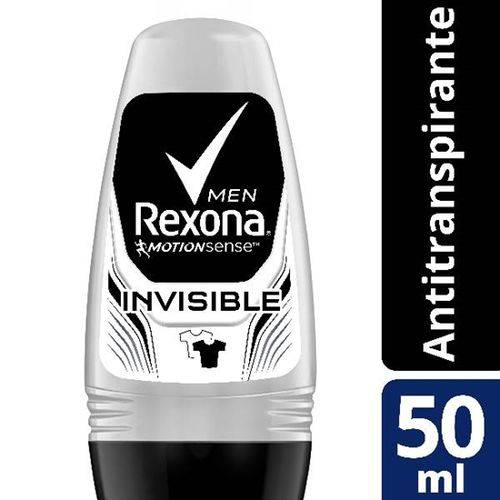 Desodorante Roll-on Rexona 50ml Masculino Invisible Unit