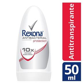 Desodorante Roll On Rexona Feminino Antibacteriano 50ml