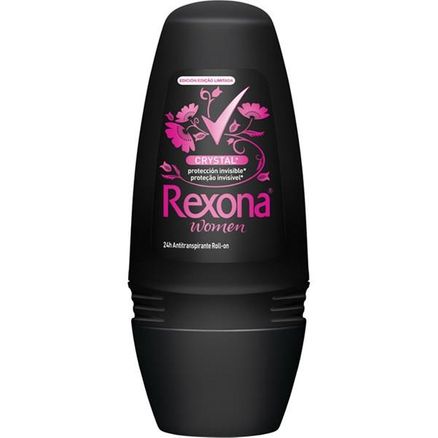 Desodorante Roll-On Rexona Feminino Crystal Pink 50ml
