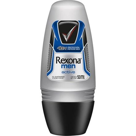 Desodorante Roll-On Rexona Masculino Active 50ml