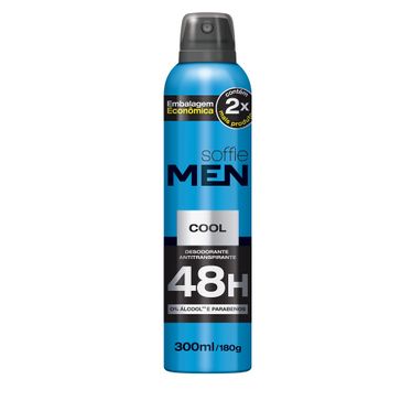 Desodorante Soffie Men Cool Antitranspirante Aerosol 300ml