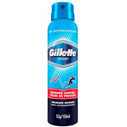 Tudo sobre 'Desodorante Spray Gillette Sport Pressure Defense 150ml'