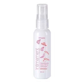 Desodorante Spray Íntimo Perfumado Morango Intimament Mulher Abelha Rainha - 60 Ml