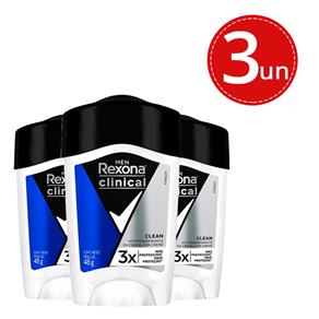 Desodorante Stick Rexona Clinical Men 45g Leve 3 Pague 2