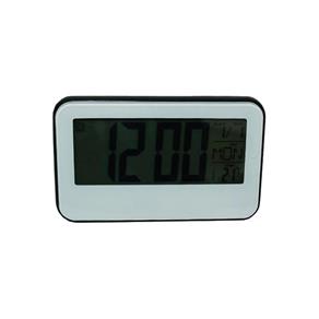 Despertador Digital LCD C/ Medidor de Temperatura Preto C/ Tela Branca DS 2618