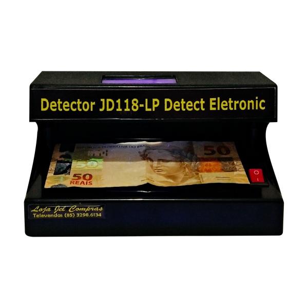 Detector de Dinheiro Falso,cartões e Documentos Falsos JD118-LP Detect Eletronic - Bivolt