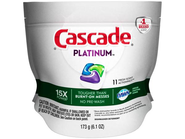 Tudo sobre 'Detergente Cascade Platinum Pods - 173g'