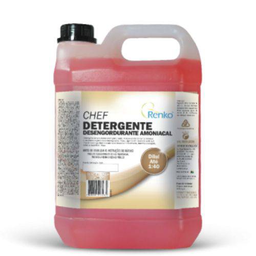 Detergente Desengordurante Amoniacal Chef 5 Litros Renko