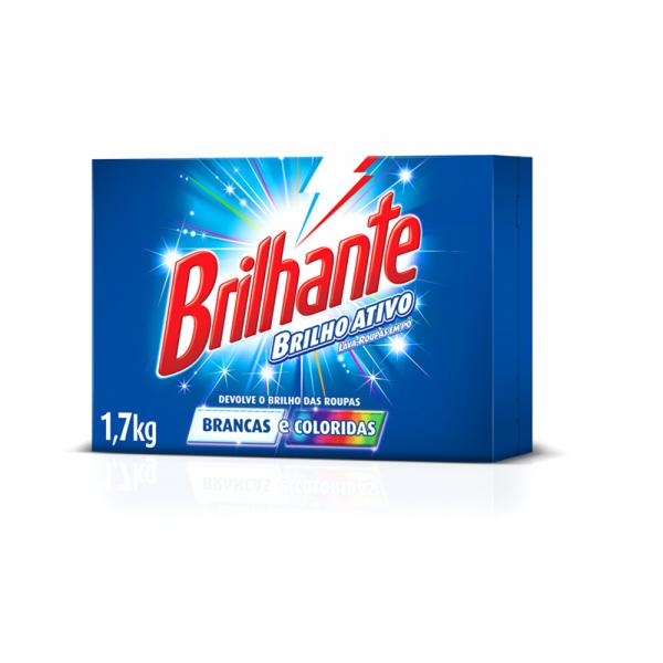 Detergente em Pó Brilhante Brilho Ativo 1,7 Kg