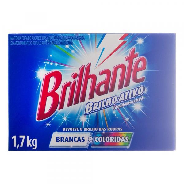 Detergente em Pó Brilhante Brilho Ativo 1,7Kg
