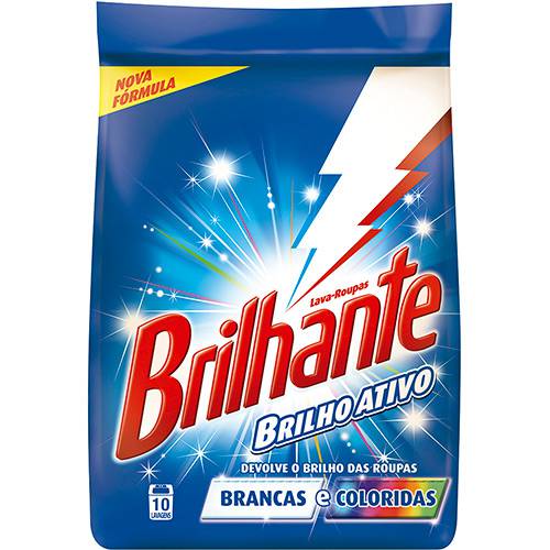 Detergente em Pó Brilhante Brilho Ativo 1kg