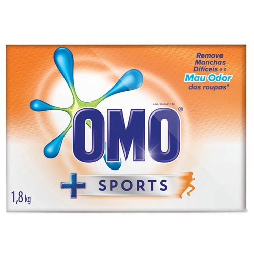 Detergente em Pó Omo Sports 1,8kg