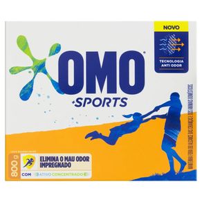 Detergente em Pó Sport Omo 800g