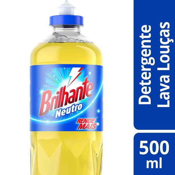 Detergente Liquido Brilhante Neutro 500ml