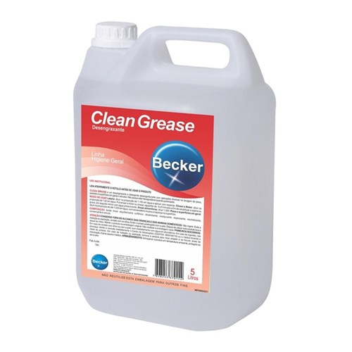 Detergente Neutro Clean Grease Becker 5 Litros