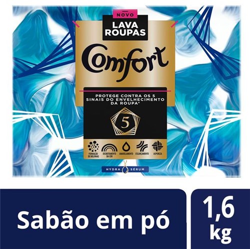 Detergente Pó Comfort 1,6kg Hydra Serum
