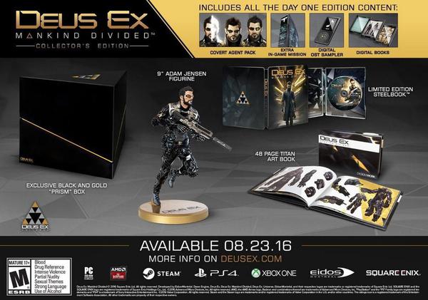 Deus Ex: Mankind Divided Collector's Edition - Xbox One - Square Enix