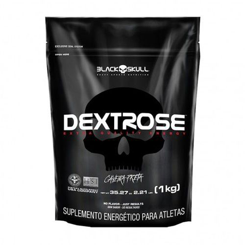 Dextrose Caveira Preta (1kg) - Black Skull