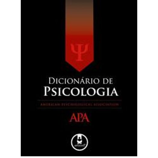 Dicionario de Psicologia Apa - Artmed