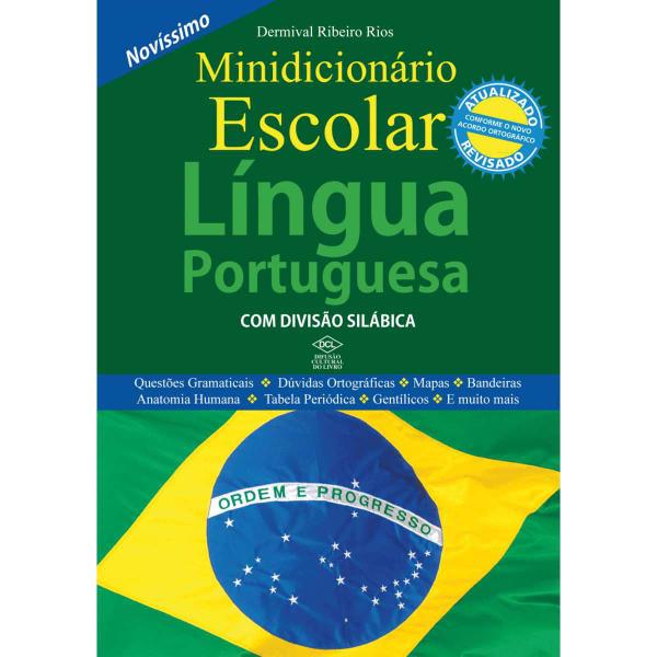 Dicionario Portugues Escolar 30MIL Verbetes 608PGS - Comprasjau