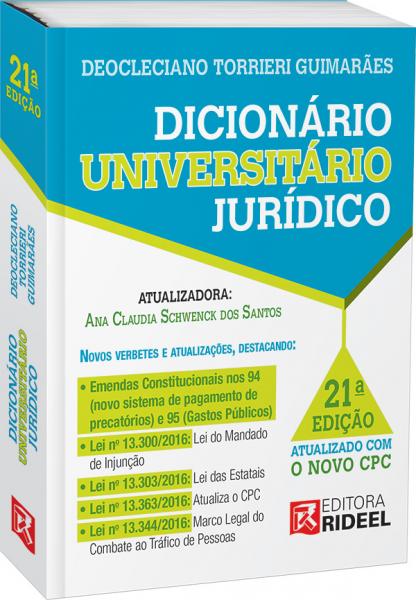 Dicionario Universitario Juridico - Rideel - 1