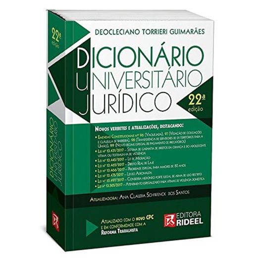 Tudo sobre 'Dicionario Universitario Juridico - Rideel - 22 Ed'