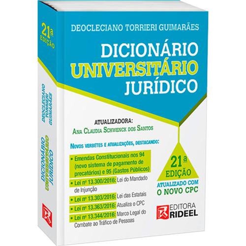 Dicionário Universitário Jurídico Torrieri - 21ª Ed.