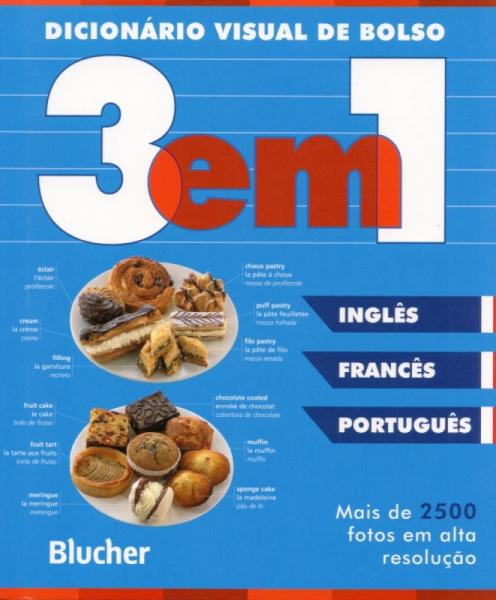 Dicionário Visual de Bolso - 3 em 1 Inglês / Francês / Português - Edgard Blücher
