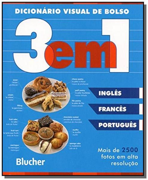 Dicionário Visual de Bolso 3 em 1 (Inglês / Francês / Português) - Edgard Blucher