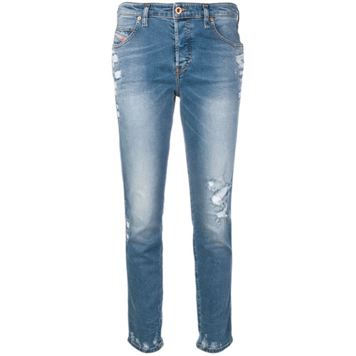 Diesel Calça Jeans Skinny 'BABHILA 085AH' - Azul